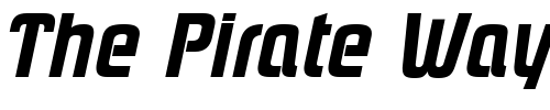 Font : PloverExtrabold-Italic Custom Text : The Pirate Way Test your own text here Click to download or to view this font on a tshirt that can be custom printed in Bali