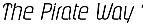 Font : PloverLight-Italic Custom Text : The Pirate Way Test your own text here Click to download or to view this font on a tshirt that can be custom printed in Bali