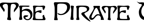 Font : PlumosaSCapsSSK-Bold Custom Text : The Pirate Way Test your own text here Click to download or to view this font on a tshirt that can be custom printed in Bali