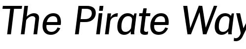 Font : Plymouth-Serial-RegularItalic Custom Text : The Pirate Way Test your own text here Click to download or to view this font on a tshirt that can be custom printed in Bali
