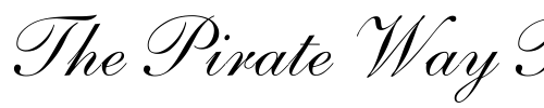 Font : Poe-Script Custom Text : The Pirate Way Test your own text here Click to download or to view this font on a tshirt that can be custom printed in Bali