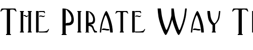 Font : PoimenSCapsSSK-Regular Custom Text : The Pirate Way Test your own text here Click to download or to view this font on a tshirt that can be custom printed in Bali