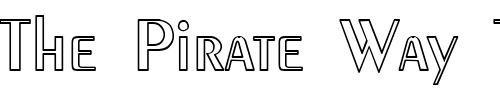 Font : Pointround-1 Custom Text : The Pirate Way Test your own text here Click to download or to view this font on a tshirt that can be custom printed in Bali