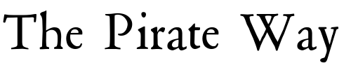 Font : Poliphilus-MT Custom Text : The Pirate Way Test your own text here Click to download or to view this font on a tshirt that can be custom printed in Bali