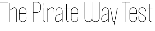 Font : Politica-Light Custom Text : The Pirate Way Test your own text here Click to download or to view this font on a tshirt that can be custom printed in Bali