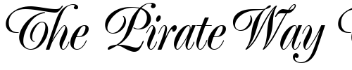Font : PopplExquisit Custom Text : The Pirate Way Test your own text here Click to download or to view this font on a tshirt that can be custom printed in Bali