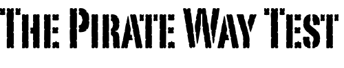 Font : PortagoITC-TT Custom Text : The Pirate Way Test your own text here Click to download or to view this font on a tshirt that can be custom printed in Bali