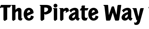 Font : PortobelloDemi Custom Text : The Pirate Way Test your own text here Click to download or to view this font on a tshirt that can be custom printed in Bali