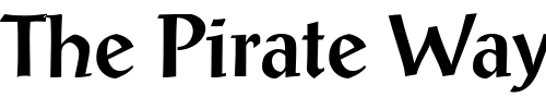 Font : Post-Antiqua-R-Medium Custom Text : The Pirate Way Test your own text here Click to download or to view this font on a tshirt that can be custom printed in Bali