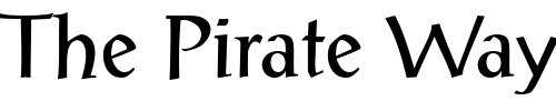 Font : PostAntiqua Custom Text : The Pirate Way Test your own text here Click to download or to view this font on a tshirt that can be custom printed in Bali
