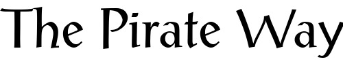 Font : PostAntiquaBE Custom Text : The Pirate Way Test your own text here Click to download or to view this font on a tshirt that can be custom printed in Bali