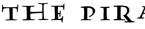 Font : PotterFuseLetter-Normal Custom Text : The Pirate Way Test your own text here Click to download or to view this font on a tshirt that can be custom printed in Bali
