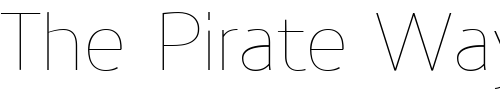 Font : PreciousSans-Thin Custom Text : The Pirate Way Test your own text here Click to download or to view this font on a tshirt that can be custom printed in Bali