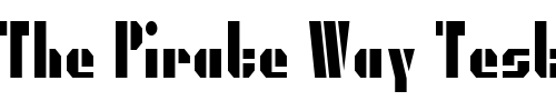 Font : PresidentGas Custom Text : The Pirate Way Test your own text here Click to download or to view this font on a tshirt that can be custom printed in Bali