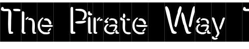 Font : Presstape-Lite Custom Text : The Pirate Way Test your own text here Click to download or to view this font on a tshirt that can be custom printed in Bali