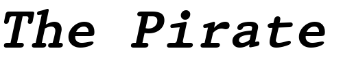 Font : Prestige12-BT-Bold-Italic Custom Text : The Pirate Way Test your own text here Click to download or to view this font on a tshirt that can be custom printed in Bali