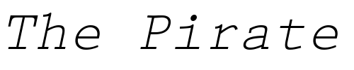 Font : PrestigeEliteSlanted Custom Text : The Pirate Way Test your own text here Click to download or to view this font on a tshirt that can be custom printed in Bali