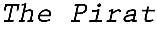 Font : PrestigeTwo-BoldItalic Custom Text : The Pirate Way Test your own text here Click to download or to view this font on a tshirt that can be custom printed in Bali