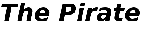 Font : Prima-Sans-Bold-Oblique-BT Custom Text : The Pirate Way Test your own text here Click to download or to view this font on a tshirt that can be custom printed in Bali