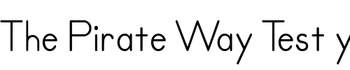 Font : Primer-Print-Regular Custom Text : The Pirate Way Test your own text here Click to download or to view this font on a tshirt that can be custom printed in Bali