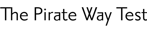Font : Priori-Sans-Regular Custom Text : The Pirate Way Test your own text here Click to download or to view this font on a tshirt that can be custom printed in Bali