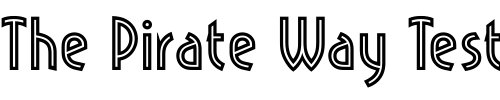 Font : Pritchard-Line-Out-LET-Plain-1 Custom Text : The Pirate Way Test your own text here Click to download or to view this font on a tshirt that can be custom printed in Bali
