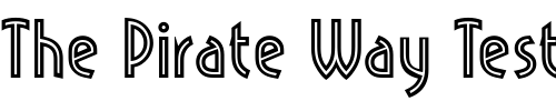 Font : Pritchard-Line-Out-Plain Custom Text : The Pirate Way Test your own text here Click to download or to view this font on a tshirt that can be custom printed in Bali