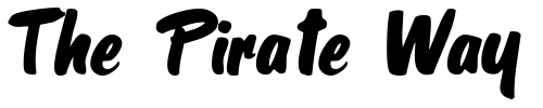 Font : PritchettScript-Italic Custom Text : The Pirate Way Test your own text here Click to download or to view this font on a tshirt that can be custom printed in Bali