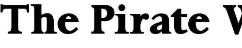 Font : ProrenataDisplaySSK-Regular Custom Text : The Pirate Way Test your own text here Click to download or to view this font on a tshirt that can be custom printed in Bali