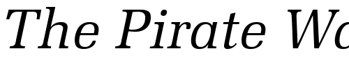 Font : Protocol-SSi-Italic Custom Text : The Pirate Way Test your own text here Click to download or to view this font on a tshirt that can be custom printed in Bali