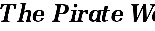 Font : ProtocolSSK-BoldItalic Custom Text : The Pirate Way Test your own text here Click to download or to view this font on a tshirt that can be custom printed in Bali