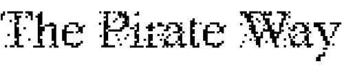 Font : Psycho-Regular Custom Text : The Pirate Way Test your own text here Click to download or to view this font on a tshirt that can be custom printed in Bali