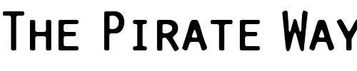 Font : Pure-Capital Custom Text : The Pirate Way Test your own text here Click to download or to view this font on a tshirt that can be custom printed in Bali
