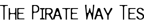 Font : Pure-LightCap Custom Text : The Pirate Way Test your own text here Click to download or to view this font on a tshirt that can be custom printed in Bali
