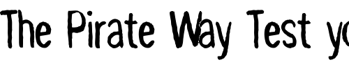Font : Pynkei_DIN Custom Text : The Pirate Way Test your own text here Click to download or to view this font on a tshirt that can be custom printed in Bali