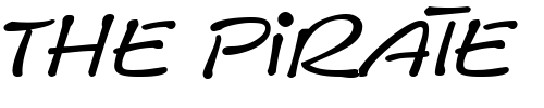 Font : PyxidiumQuick-Regular Custom Text : The Pirate Way Test your own text here Click to download or to view this font on a tshirt that can be custom printed in Bali