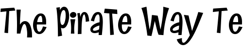 Font : QK-Frankie Custom Text : The Pirate Way Test your own text here Click to download or to view this font on a tshirt that can be custom printed in Bali