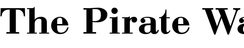Font : QTBodini-Bold Custom Text : The Pirate Way Test your own text here Click to download or to view this font on a tshirt that can be custom printed in Bali