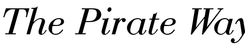 Font : QTBodini-Italic Custom Text : The Pirate Way Test your own text here Click to download or to view this font on a tshirt that can be custom printed in Bali