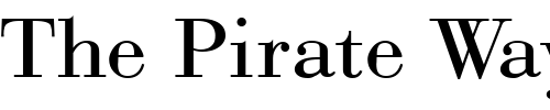 Font : QTBodini-Regular Custom Text : The Pirate Way Test your own text here Click to download or to view this font on a tshirt that can be custom printed in Bali
