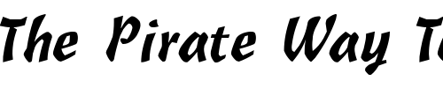 Font : QTCascadetype-Regular Custom Text : The Pirate Way Test your own text here Click to download or to view this font on a tshirt that can be custom printed in Bali