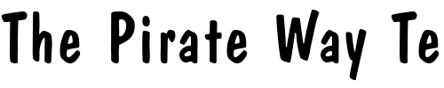 Font : QTCasual-Regular Custom Text : The Pirate Way Test your own text here Click to download or to view this font on a tshirt that can be custom printed in Bali