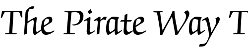Font : QTChanceryType-Regular Custom Text : The Pirate Way Test your own text here Click to download or to view this font on a tshirt that can be custom printed in Bali
