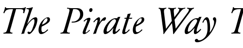 Font : QTGaromand-Italic Custom Text : The Pirate Way Test your own text here Click to download or to view this font on a tshirt that can be custom printed in Bali