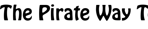 Font : QTHoboken-Regular Custom Text : The Pirate Way Test your own text here Click to download or to view this font on a tshirt that can be custom printed in Bali