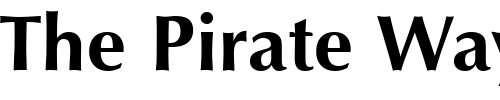 Font : QTOptimum-Bold Custom Text : The Pirate Way Test your own text here Click to download or to view this font on a tshirt that can be custom printed in Bali