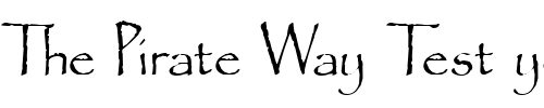 Font : QTPandora-Regular Custom Text : The Pirate Way Test your own text here Click to download or to view this font on a tshirt that can be custom printed in Bali