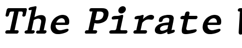 Font : QTPristine-Bold-Italic Custom Text : The Pirate Way Test your own text here Click to download or to view this font on a tshirt that can be custom printed in Bali