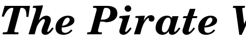 Font : QTSchoolCentury-Bold-Italic Custom Text : The Pirate Way Test your own text here Click to download or to view this font on a tshirt that can be custom printed in Bali