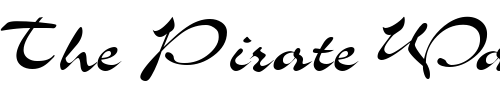 Font : QTSlogantype-Regular Custom Text : The Pirate Way Test your own text here Click to download or to view this font on a tshirt that can be custom printed in Bali
